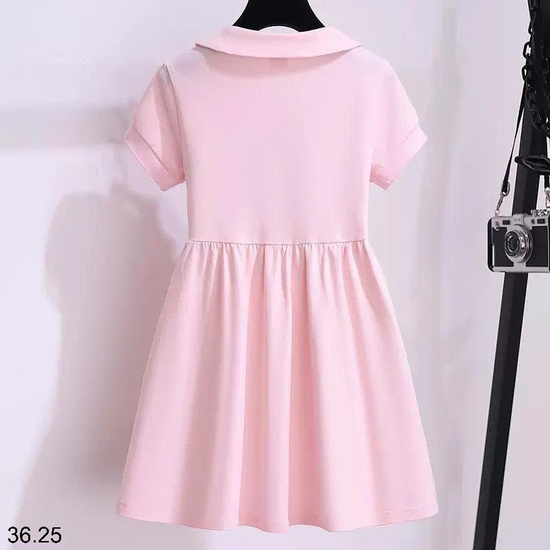 25HA36.25 - VÁY BÉ GÁI CỔ SEN SIZE ĐẠI