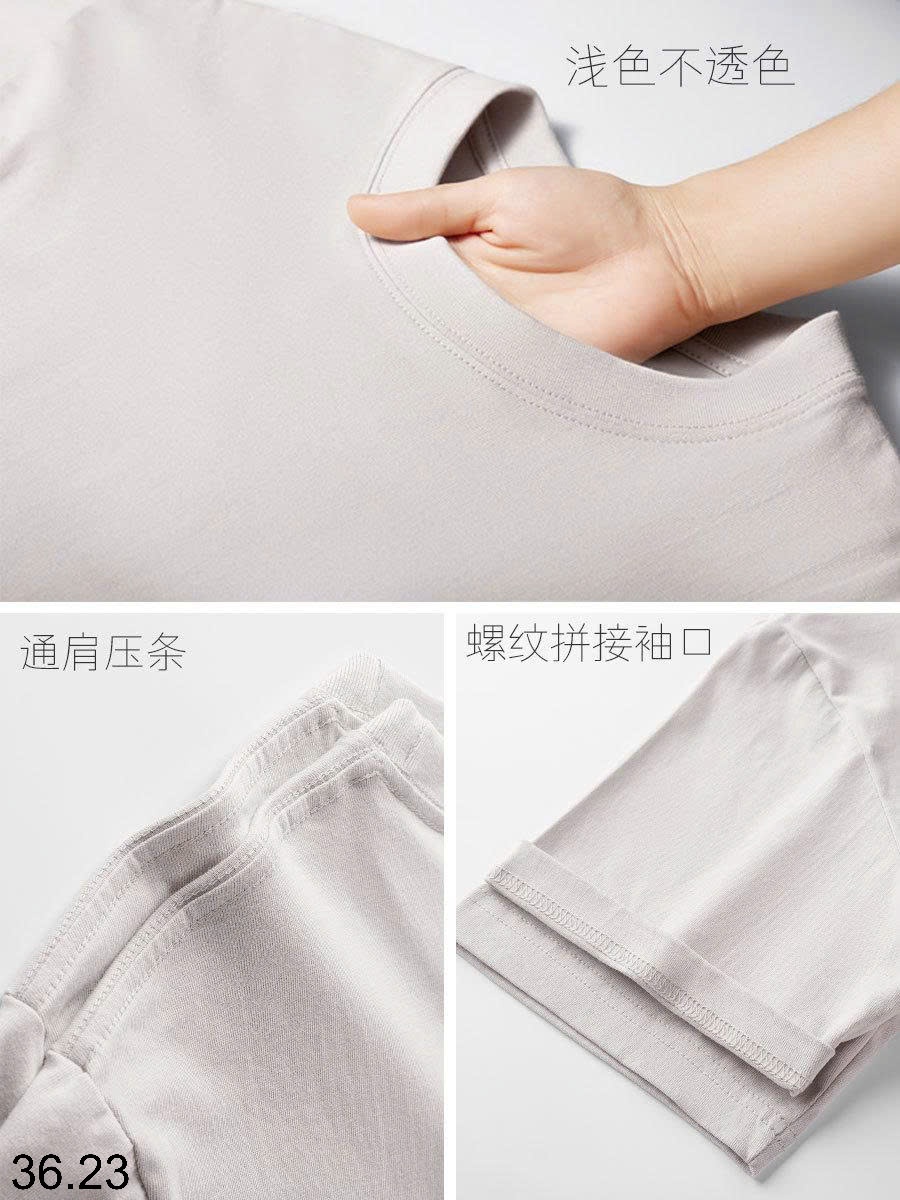 25HA36.23 - ÁO PHÔNG COTTON TRƠN MÀU BASIC NAM NỮ