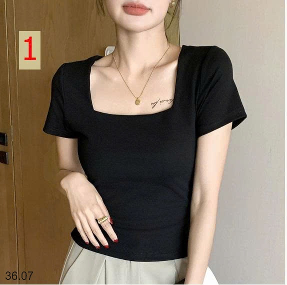 25HA36.07 - ÁO CỔ U NỮ QUẢNG CHÂU