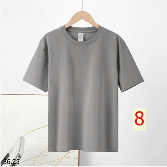 25HA36.23 - ÁO PHÔNG COTTON TRƠN MÀU BASIC NAM NỮ
