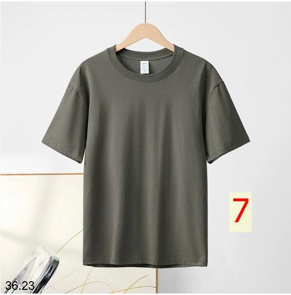 25HA36.23 - ÁO PHÔNG COTTON TRƠN MÀU BASIC NAM NỮ
