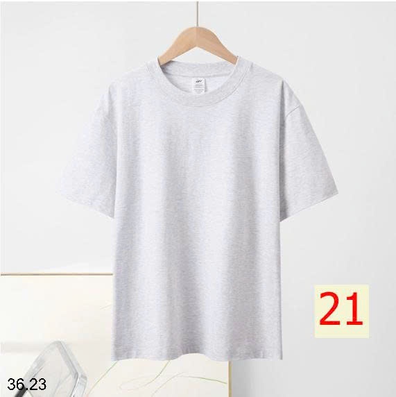 25HA36.23 - ÁO PHÔNG COTTON TRƠN MÀU BASIC NAM NỮ