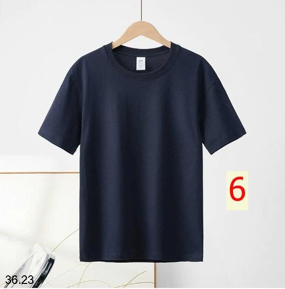 25HA36.23 - ÁO PHÔNG COTTON TRƠN MÀU BASIC NAM NỮ