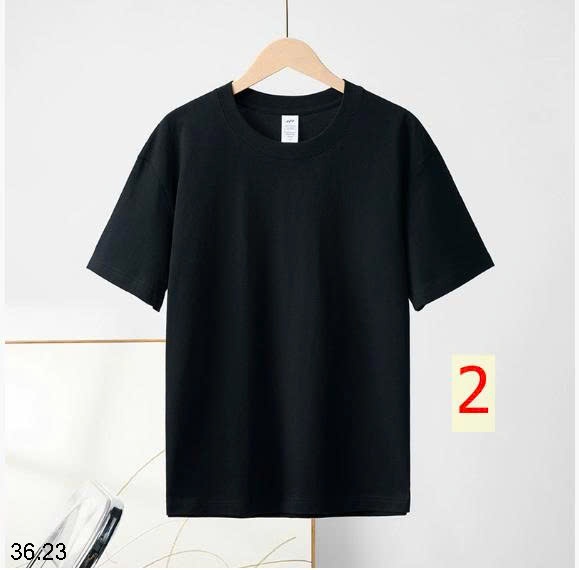 25HA36.23 - ÁO PHÔNG COTTON TRƠN MÀU BASIC NAM NỮ