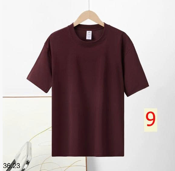 25HA36.23 - ÁO PHÔNG COTTON TRƠN MÀU BASIC NAM NỮ