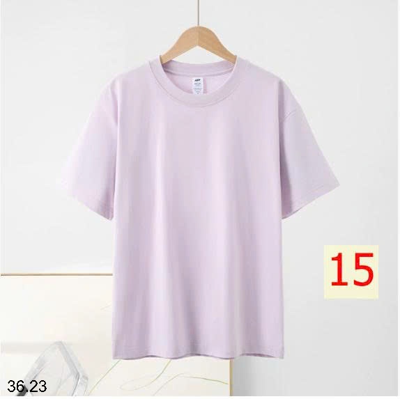 25HA36.23 - ÁO PHÔNG COTTON TRƠN MÀU BASIC NAM NỮ