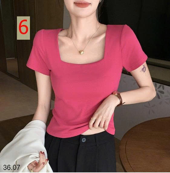 25HA36.07 - ÁO CỔ U NỮ QUẢNG CHÂU