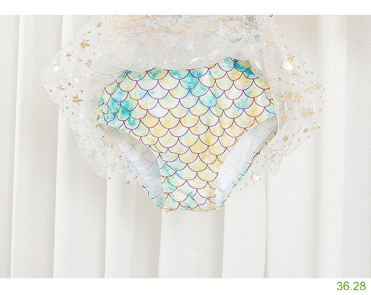 25HA36.28 - SET BIKINI TIÊN CÁ BÉ GÁI KÈM MŨ