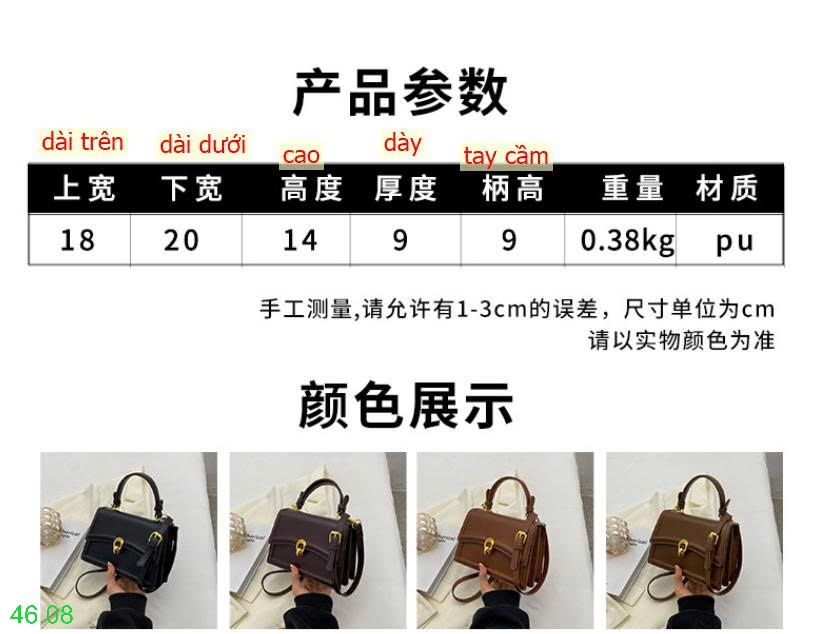 25HA46.08 - TÚI XÁCH NỮ ĐEO CHÉO
