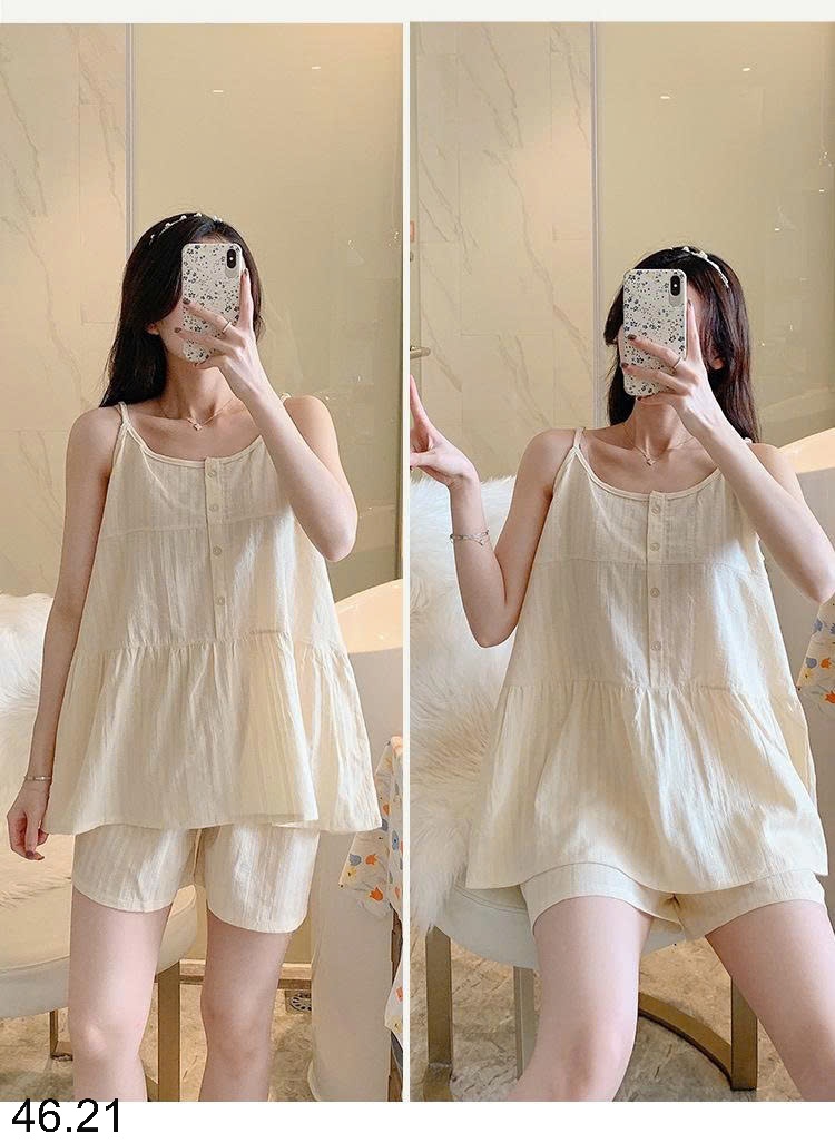 25HA46.21 - BỘ NỮ 2 DÂY MẶC NHÀ