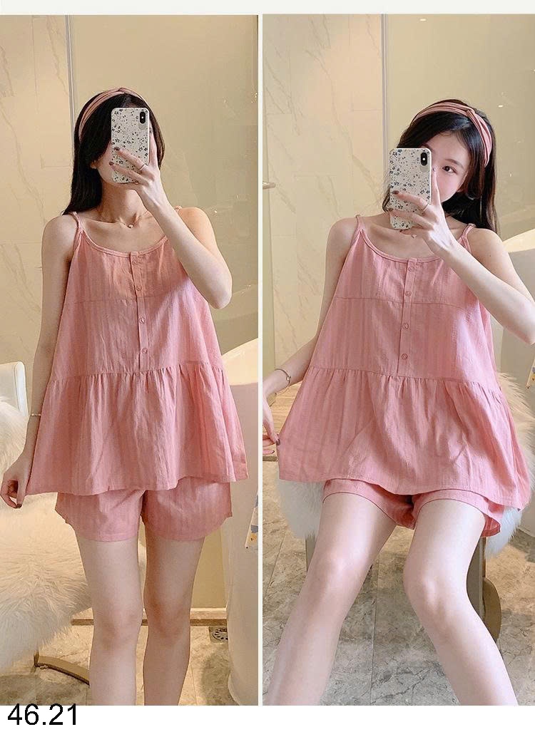 25HA46.21 - BỘ NỮ 2 DÂY MẶC NHÀ