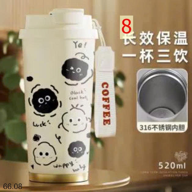 25HA66.08 - CỐC GIỮ NHIỆT HOẠT HÌNH DỄ THƯƠNG