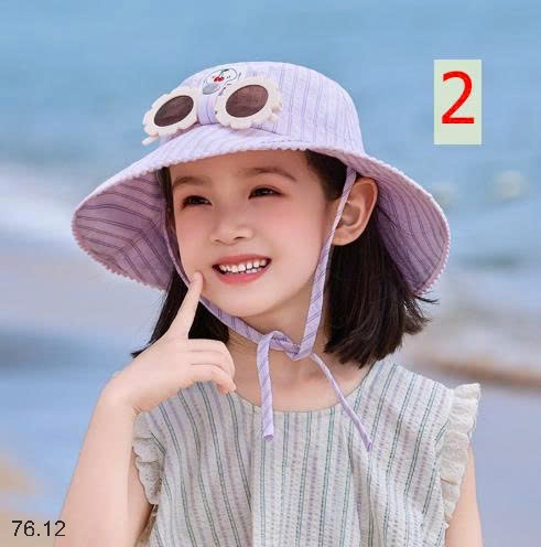25HA76.12 - MŨ CHỐNG NẮNG KÈM KÍNH CHO BÉ