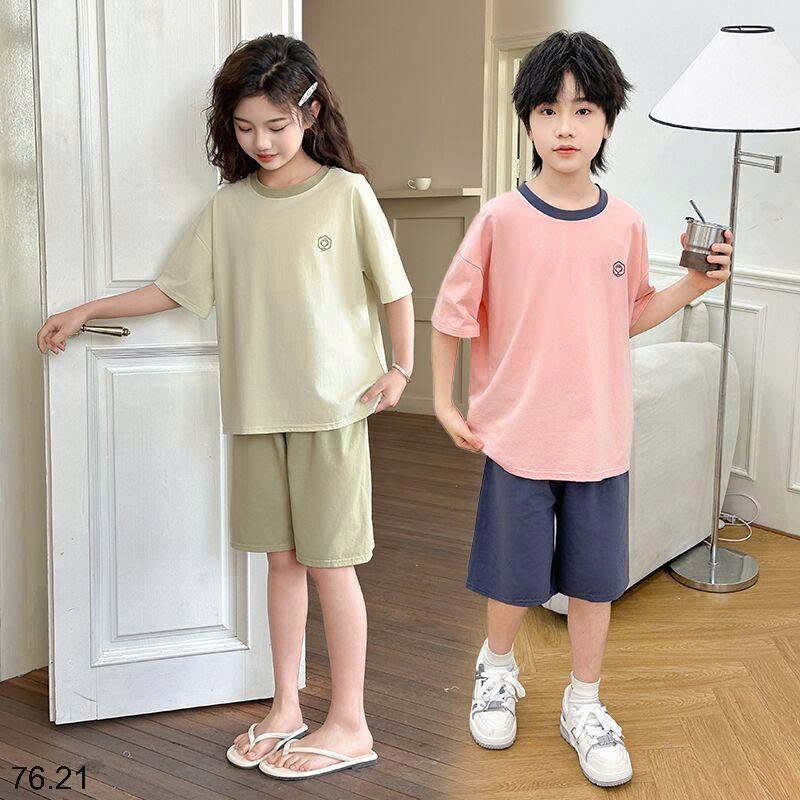 25HA76.21 - BỘ MẶC NHÀ QUẢNG CHÂU SIZE ĐẠI CHO BÉ