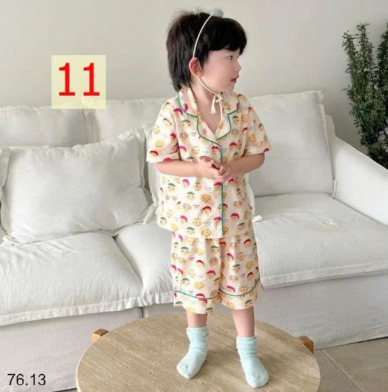 25HA76.13 - BỘ NGỦ CỘC TAY BÉ TRAI BÉ GÁI