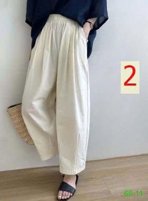 25HA66.11 - QUẦN ỐNG RỘNG CẠP CHUN NỮ