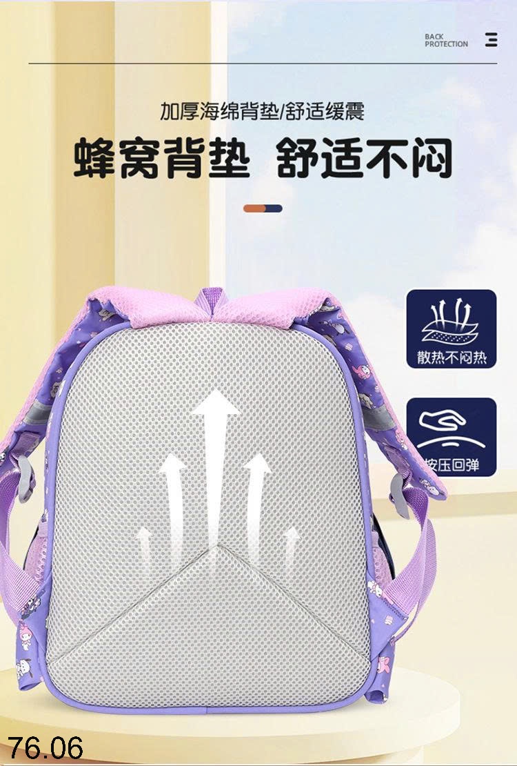 25HA76.06 - BA LÔ MÂU GIÁO HOẠT HÌNH CHO BÉ