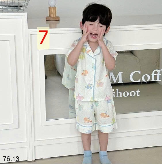 25HA76.13 - BỘ NGỦ CỘC TAY BÉ TRAI BÉ GÁI
