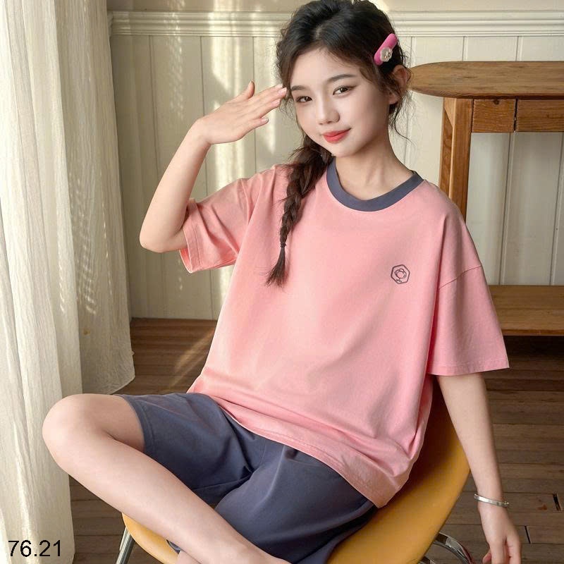 25HA76.21 - BỘ MẶC NHÀ QUẢNG CHÂU SIZE ĐẠI CHO BÉ