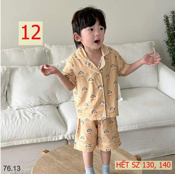 25HA76.13 - BỘ NGỦ CỘC TAY BÉ TRAI BÉ GÁI