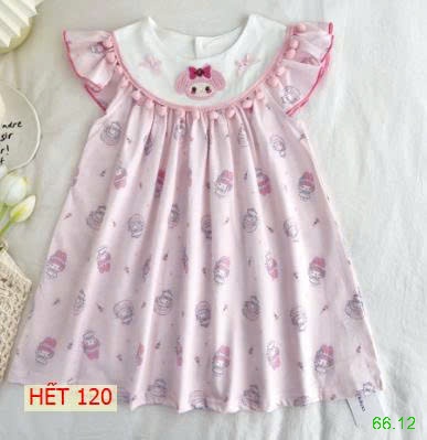 25HA66.12 - VÁY CỔ THUYỀN HOẠT HÌNH BÉ GÁI