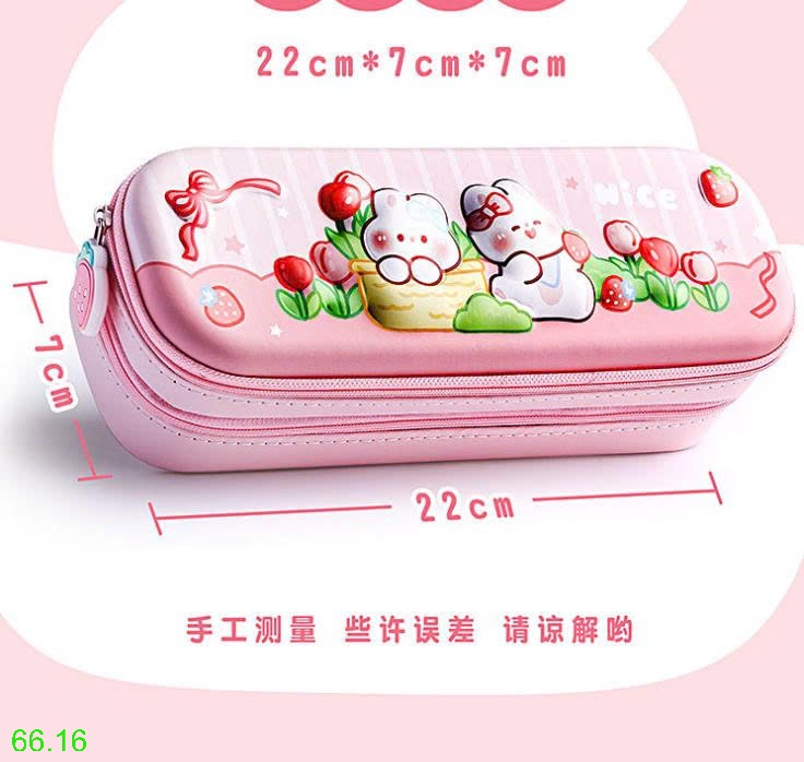 25HA66.16 - HỘP ĐỰNG BÚT 3D KABA BEAR CHO BÉ