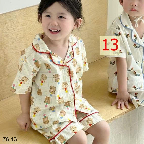 25HA76.13 - BỘ NGỦ CỘC TAY BÉ TRAI BÉ GÁI