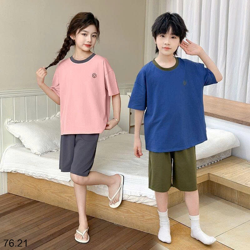 25HA76.21 - BỘ MẶC NHÀ QUẢNG CHÂU SIZE ĐẠI CHO BÉ
