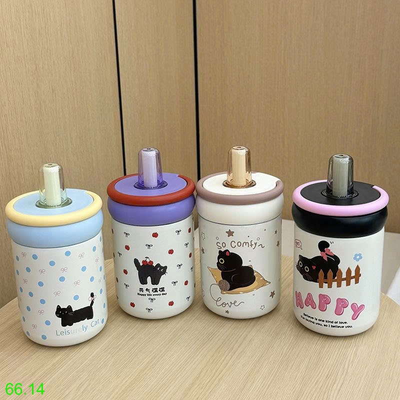 25HA66.14 - CỐC GIỮ NHIỆT HÌNH MÈO