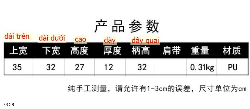 25HA76.28 - TÚI ĐEO VAI THỜI TRANG