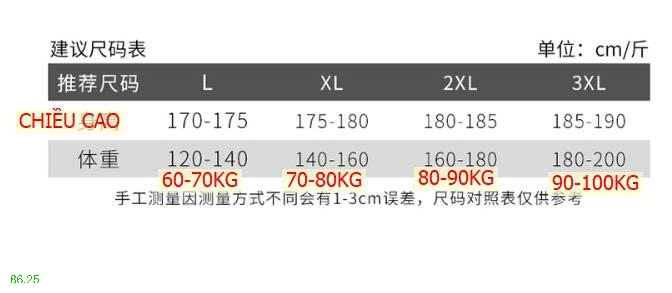 25HA86.25 - BỘ SÁT NÁCH NAM MẶC NHÀ