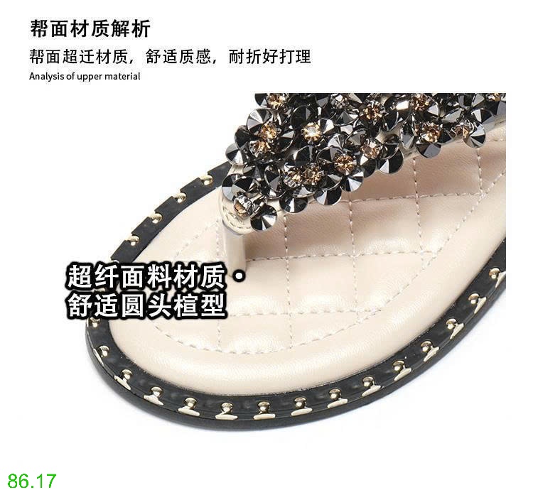 25HA86.17 - SANDAL ĐÍNH ĐÁ
