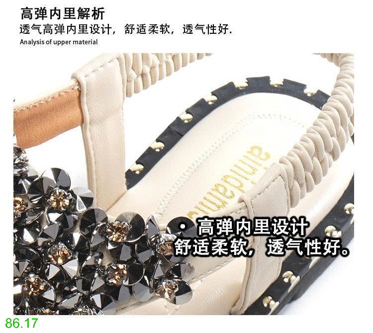 25HA86.17 - SANDAL ĐÍNH ĐÁ