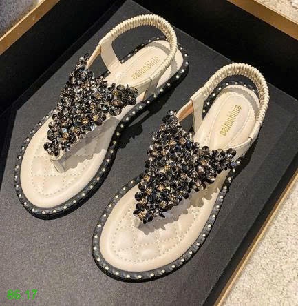 25HA86.17 - SANDAL ĐÍNH ĐÁ