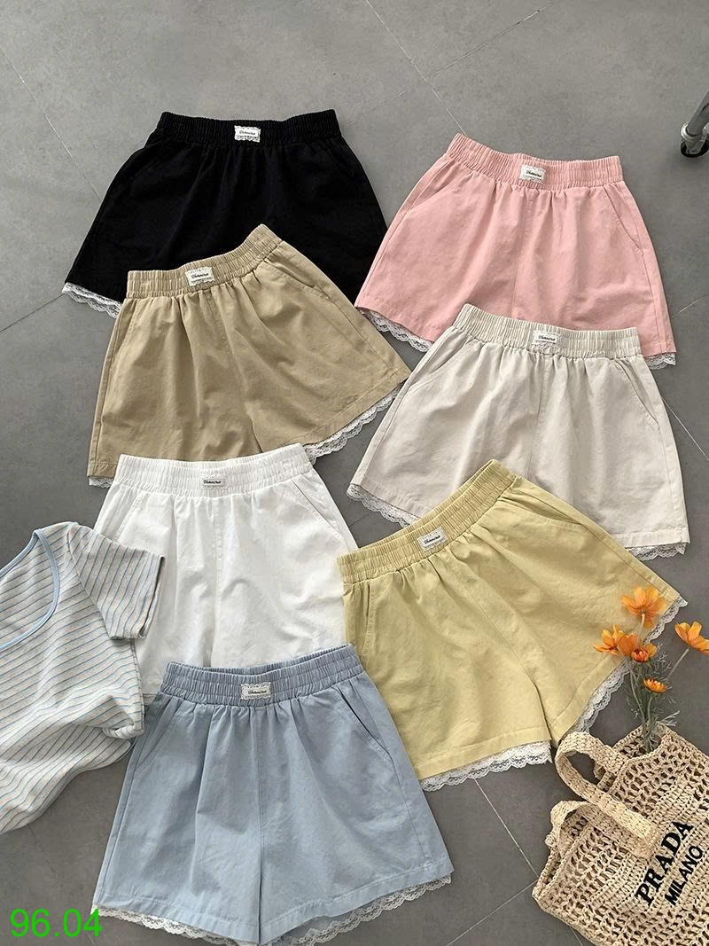 25HA96.04 - QUẦN SHORT VIỀN REN NỮ