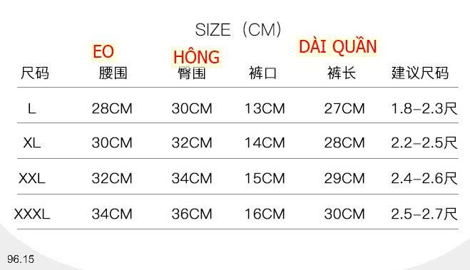 25HA96.15 - SET 3 QUẦN CHÍP COTTON CẠP CAO