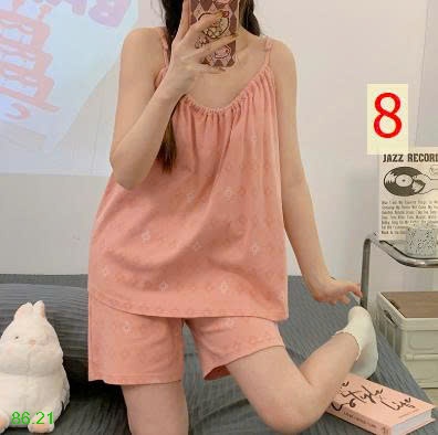 25HA86.21 - BỘ NGỦ 2 DÂY KÈM ĐỆM NGỰC CHO NỮ