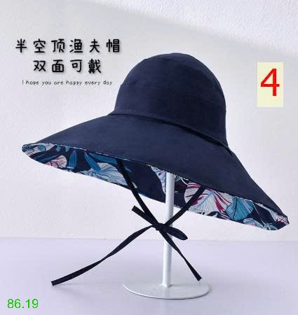 25HA86.19 - MŨ CHỐNG NẮNG NỬA ĐẦU HỌA TIẾT LÁ