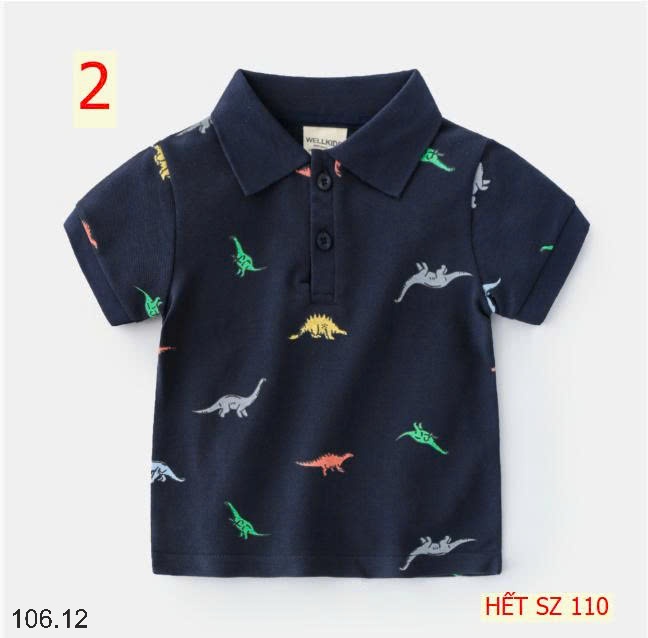 25HA106.12 - ÁO POLO BÉ TRAI WELLKIDS