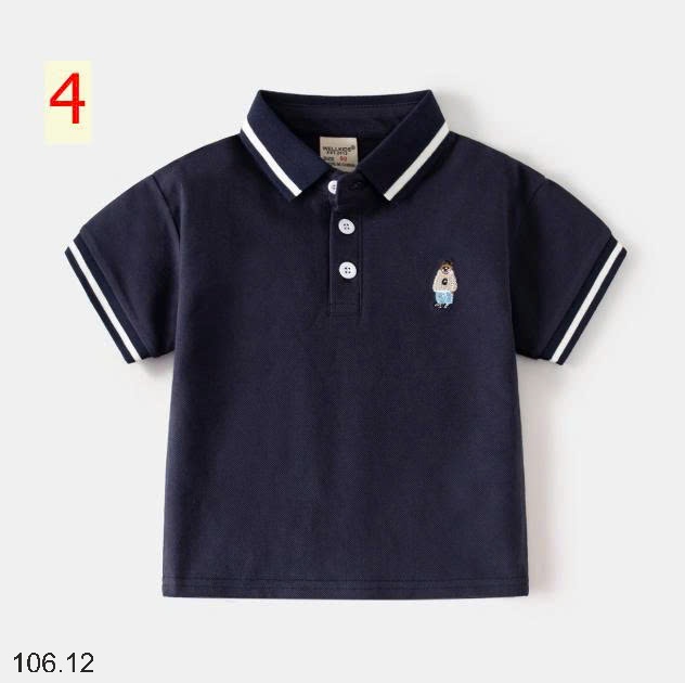 25HA106.12 - ÁO POLO BÉ TRAI WELLKIDS