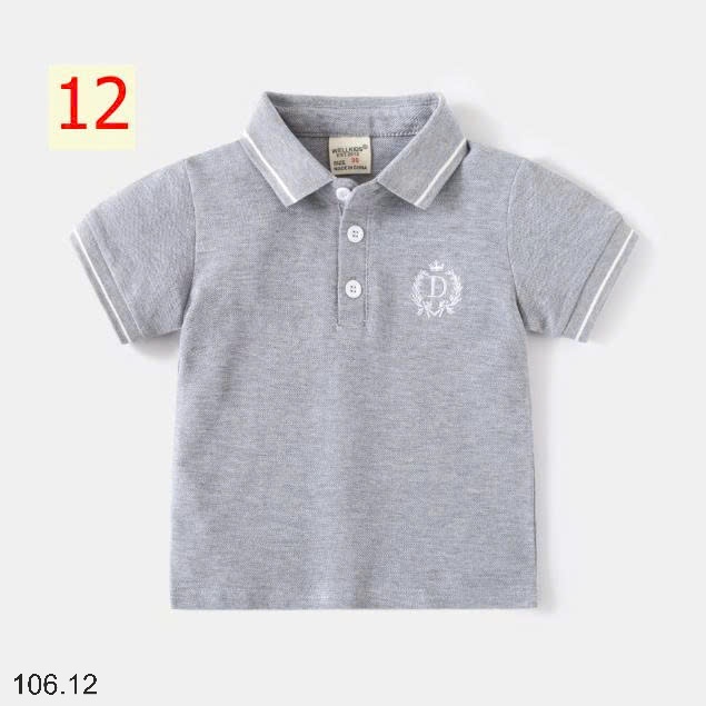 25HA106.12 - ÁO POLO BÉ TRAI WELLKIDS