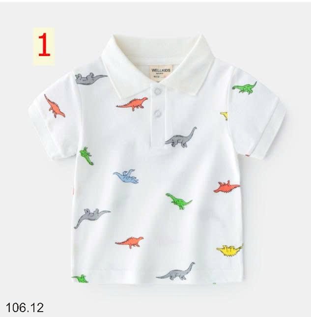 25HA106.12 - ÁO POLO BÉ TRAI WELLKIDS