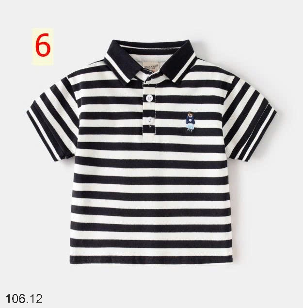 25HA106.12 - ÁO POLO BÉ TRAI WELLKIDS