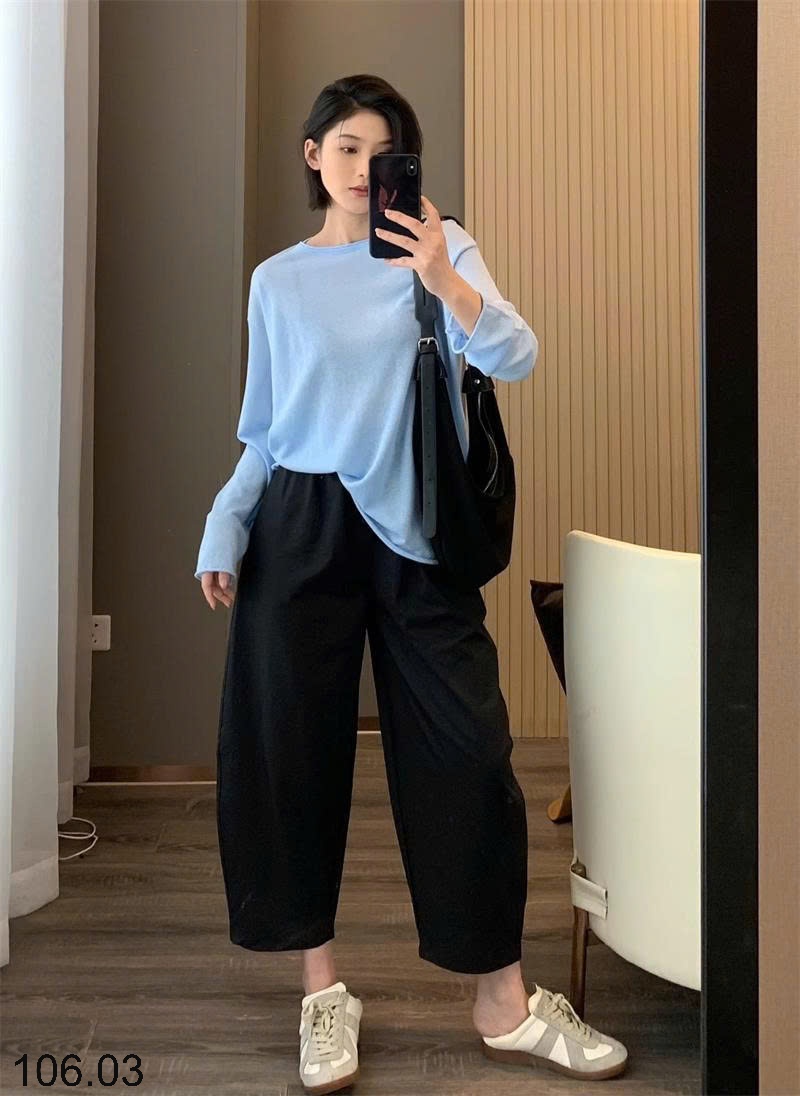 25HA106.03 - QUẦN DÀI NỮ IN BLUE MÁT MẺ