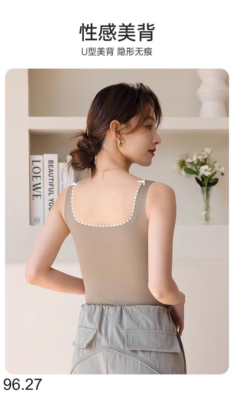 25HA96.27 - SET 2 ÁO THUN GÂN 2 DÂY BA LỖ IN BLUE KÈM BRA