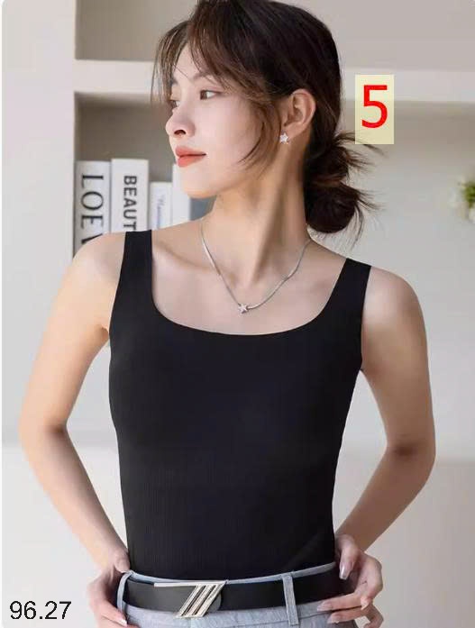 25HA96.27 - SET 2 ÁO THUN GÂN 2 DÂY BA LỖ IN BLUE KÈM BRA