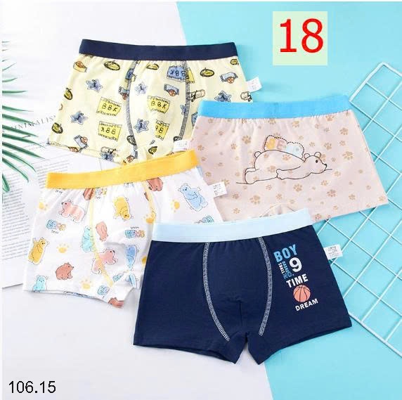 25HA106.15 - SET 4 QUẦN CHÍP ĐÙI BÉ TRAI
