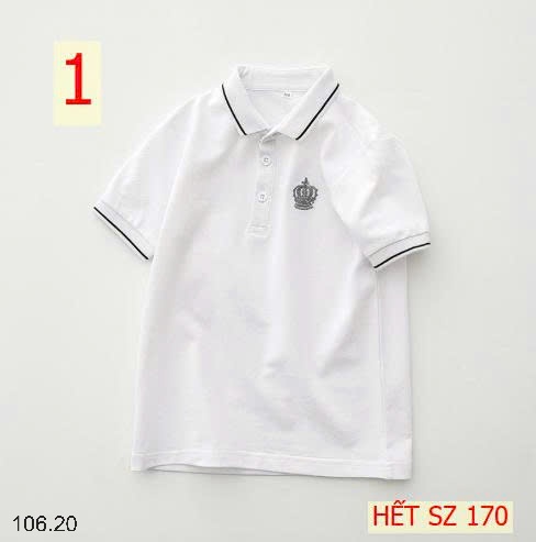 25HA106.20 - ÁO POLO CỘC TAY CHO BÉ