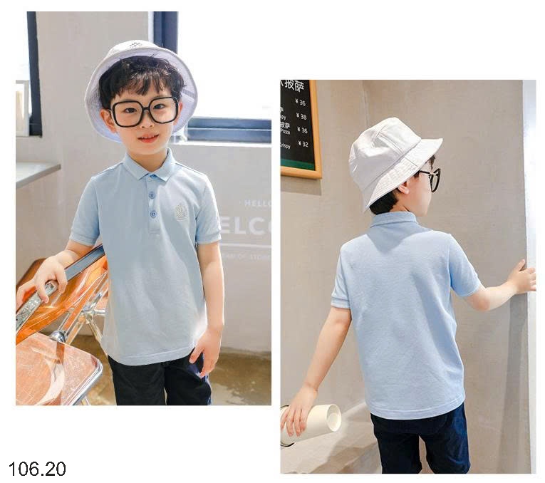 25HA106.20 - ÁO POLO CỘC TAY CHO BÉ
