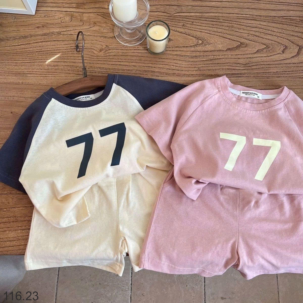 25HA116.23 - BỘ CỘC COTTON CHO BÉ YÊU